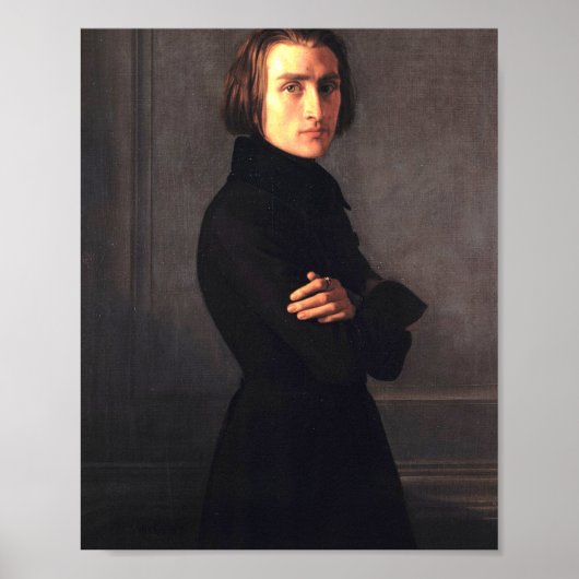 Franz Liszt Portrait Poster (Vorne)