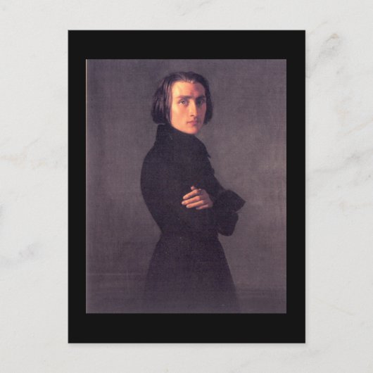Franz Liszt Postkarte (Vorderseite)