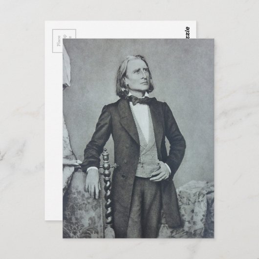 franz liszt postkarte (Vorne/Hinten)