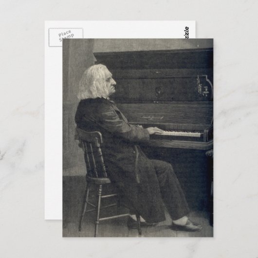 Franz Liszt Postkarte (Vorne/Hinten)