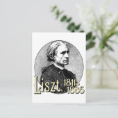 Franz Liszt Postkarte (Stehend Vorderseite)