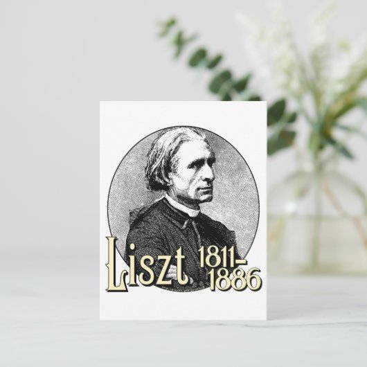 Franz Liszt Postkarte (Stehend Vorderseite)