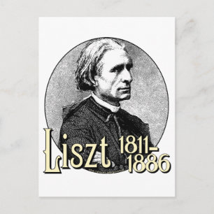 Franz Liszt Postkarte
