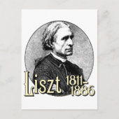 Franz Liszt Postkarte (Vorderseite)