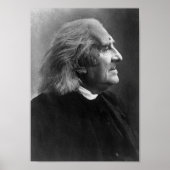Franz Liszt Profilbild Poster (Vorne)