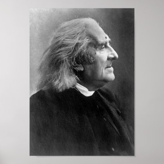 Franz Liszt Profilbild Poster (Vorne)