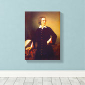 Franz Liszt von M. Barabas Wrapped Canvas Print Leinwanddruck (Insitu (Holzboden))