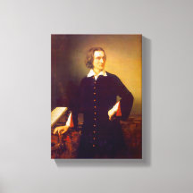 Franz Liszt von M. Barabas Wrapped Canvas Print