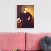 Franz Liszt von M. Barabas Wrapped Canvas Print Leinwanddruck (Insitu (Wohnzimmer))