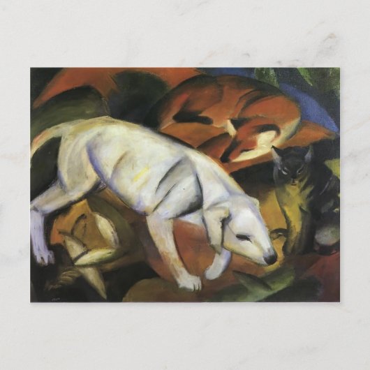 Franz Marc- A Dog Postkarte (Vorderseite)