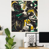 Franz Marc Abstrakt Genesis II Expressionismus Art Poster (Heimbüro)