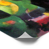 Franz Marc - Abstrakt mit Rindern Poster (Ecke)