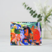 Franz Marc - Abstrakte Formulare II Postkarte (Stehend Vorderseite)