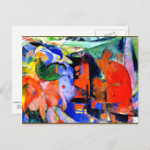 Franz Marc - Abstrakte Formulare II Postkarte (Vorne/Hinten)
