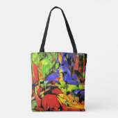 Franz Marc abstrakte Kunstwerke, Kampfformen Tasche (Rückseite)