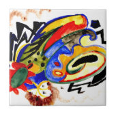 Franz Marc - Abstraktes Muster 1 Fliese (Vorderseite)