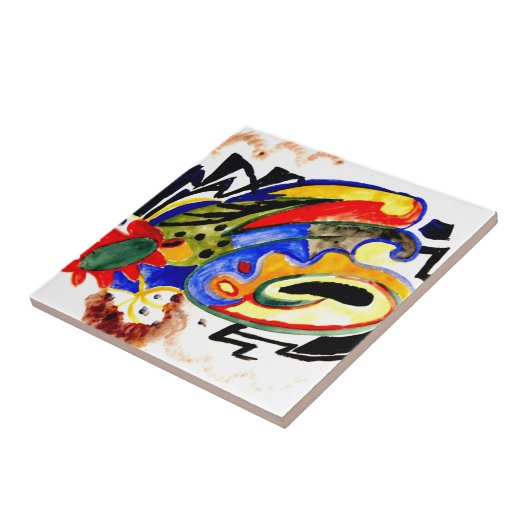 Franz Marc - Abstraktes Muster 1 Fliese (Seite)