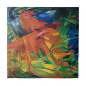 Franz Marc Animals in einer Landschaft farbenfroh Fliese (Vorderseite)