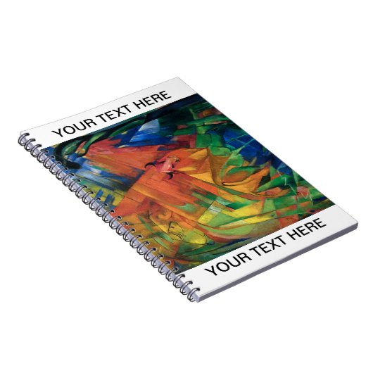 Franz Marc Animals in einer Landschaft Personalisi Notizblock (Rechte Seite)