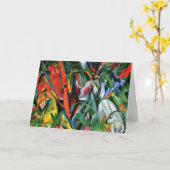 Franz Marc Art: Im Regen, Karte (Gelbe Blume)