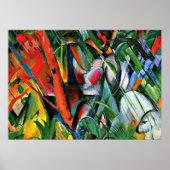 Franz Marc Art: Im Regen Poster (Vorne)