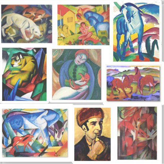 Franz Marc Art Paintings Aufkleber (Vorderseite)