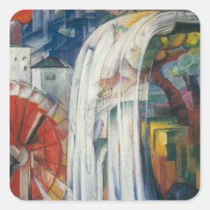 Franz Marc Art Quadratischer Aufkleber