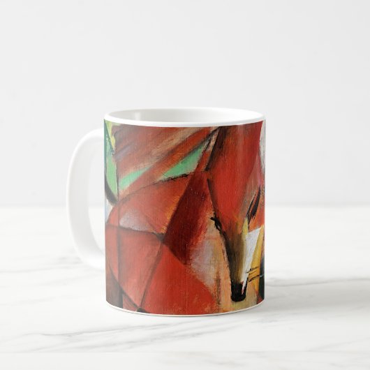 Franz Marc Berühmtes Malen der Füchse Kaffeetasse (Vorderseite Links)
