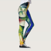 Franz Marc Berühmtes Malen von kleinen Bergziegen Leggings (Rechts)