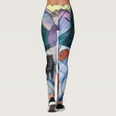 Franz Marc Bison im Winter (Roter Bison) Frauen Leggings (Rückseite)