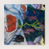 Franz Marc Bison im Winter (Roter Bison) Puzzle (Horizontal)