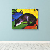 Franz Marc - Blauer Fuchs, Leinwanddruck (Insitu (Holzboden))