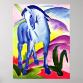 Franz Marc - Blaues Pferd I Poster (Vorne)
