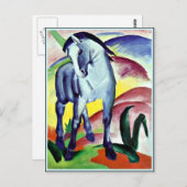 Franz Marc - Blaues Pferd I Postkarte (Vorne/Hinten)