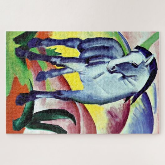 Franz Marc - Blaues Pferd I Puzzle (Horizontal)
