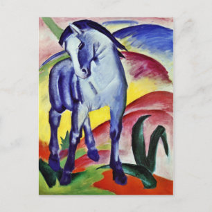 Franz Marc Blaues Pferd Vintage Kunstmalerei Postkarte