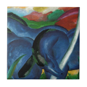 Franz-Marc-Blaupferde Fliese