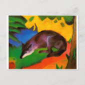 Franz Marc Blue Black Fox Postkarte (Vorderseite)