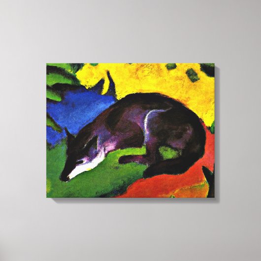 Franz Marc - Blue Fox Leinwanddruck (Vorderseite)