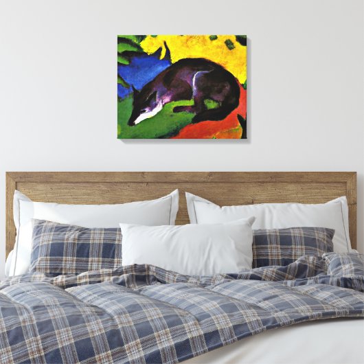 Franz Marc - Blue Fox Leinwanddruck (Insitu (Schlafzimmer))