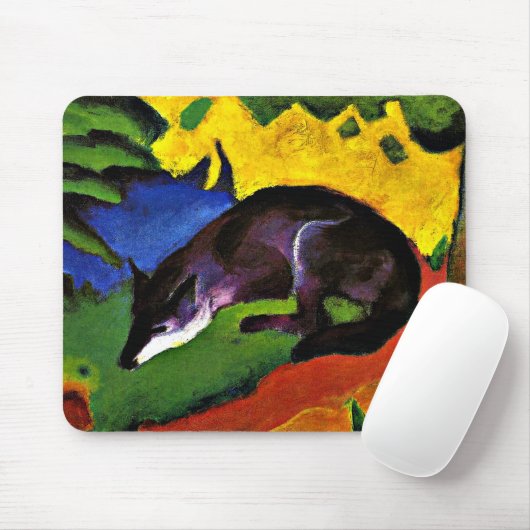 Franz Marc - Blue Fox Mousepad (Mit Mouse)