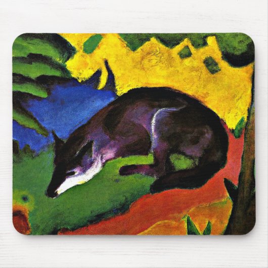 Franz Marc - Blue Fox Mousepad (Vorne)