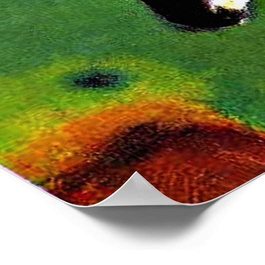 Franz Marc - Blue Fox Poster (Ecke)