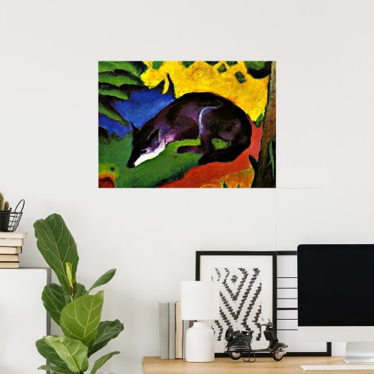 Franz Marc - Blue Fox Poster (Heimbüro)