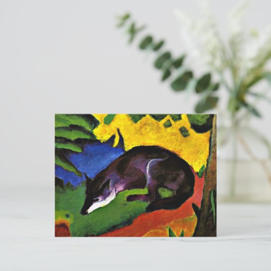 Franz Marc - Blue Fox Postkarte (Stehend Vorderseite)