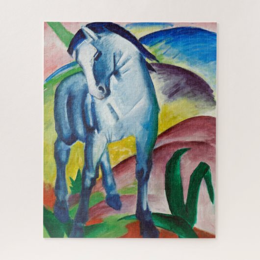 Franz Marc Blue Horse (1911) Puzzle (Vertikal)