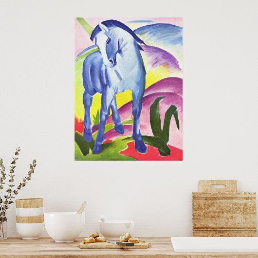 Franz Marc - Blue Horse I 1911 Equine Equestrian Poster (Küche)