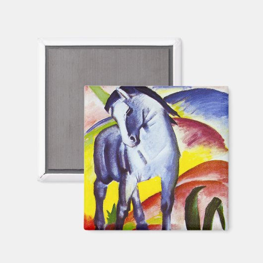 Franz Marc Blue Horse Magnet (Vorderseite/Rückseite)