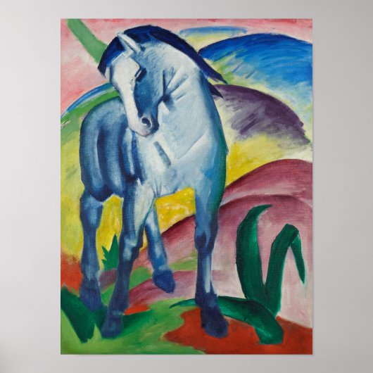 Franz Marc Blue Horse Painting Poster (Vorne)