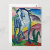 Franz Marc Blue Horse Painting Postkarte (Vorne/Hinten)